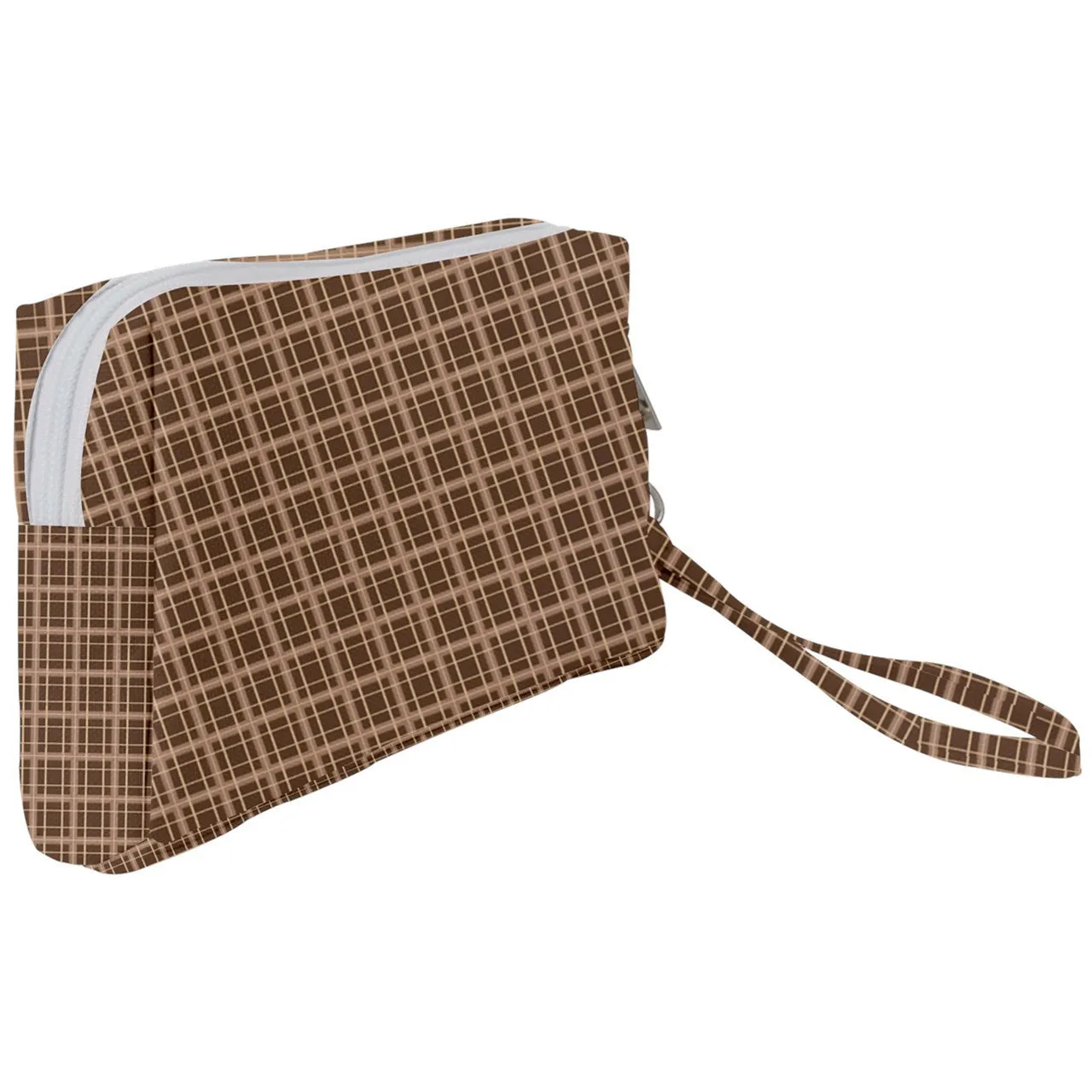 Brown Academia  Wristlet Pouch Bag (Small)