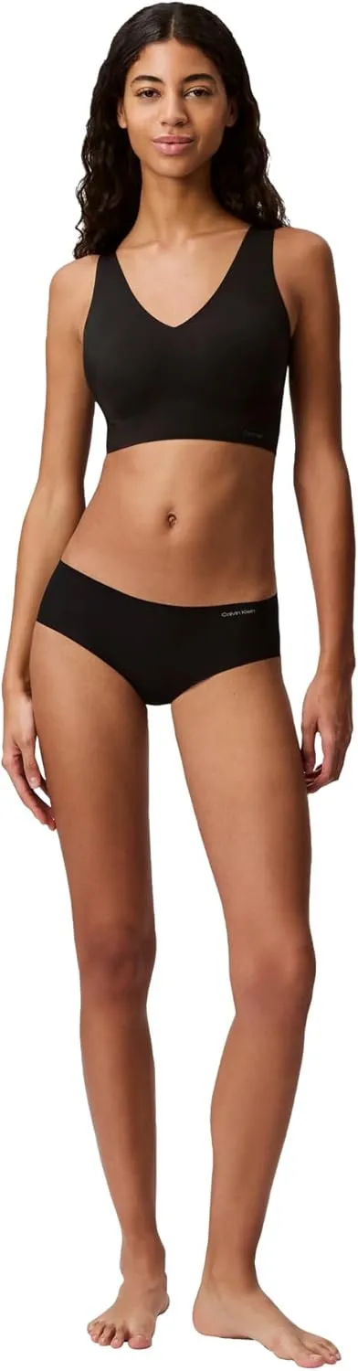 Calvin Klein Women's Invisibles Comfort Seamless Lightly Lined V Neck Bralette Bra