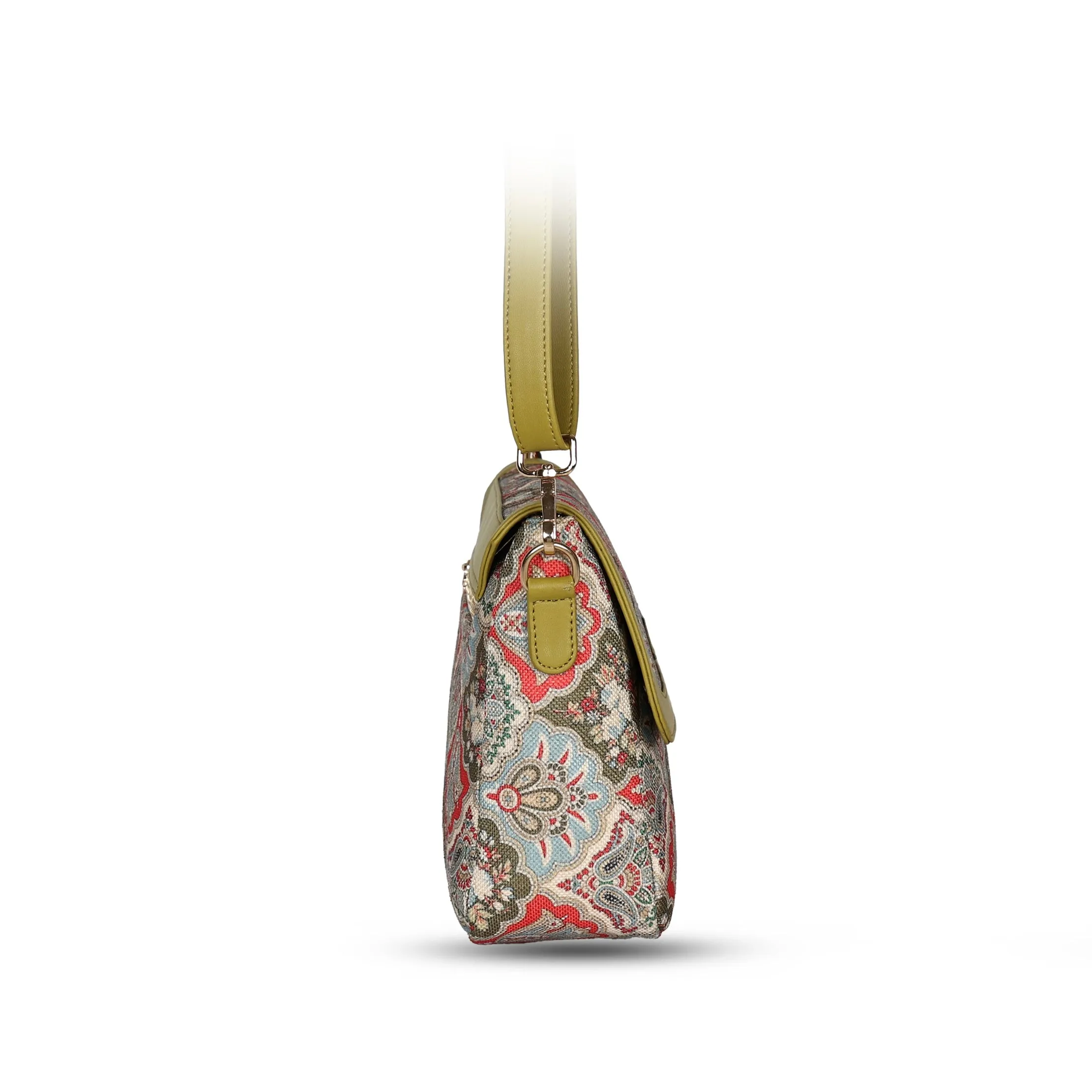 Canvas Sling Bag | Crossbody Bag - Light Green