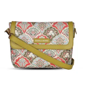 Canvas Sling Bag | Crossbody Bag - Light Green