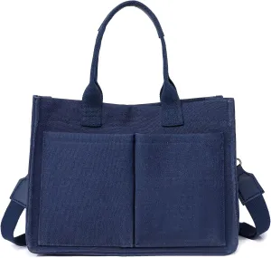Canvas Tote for Women - Beach & Travel, Laptop Shoulder Bag - Cute Teacher Purse