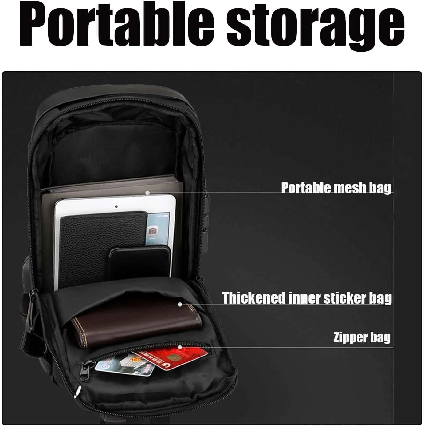 Carbon Fiber Streamline Anti-Theft Sling Bag, USB charging port Sport Waterproof Shoulder Bag, for Daily Trips, Commutes (Blue Gold)