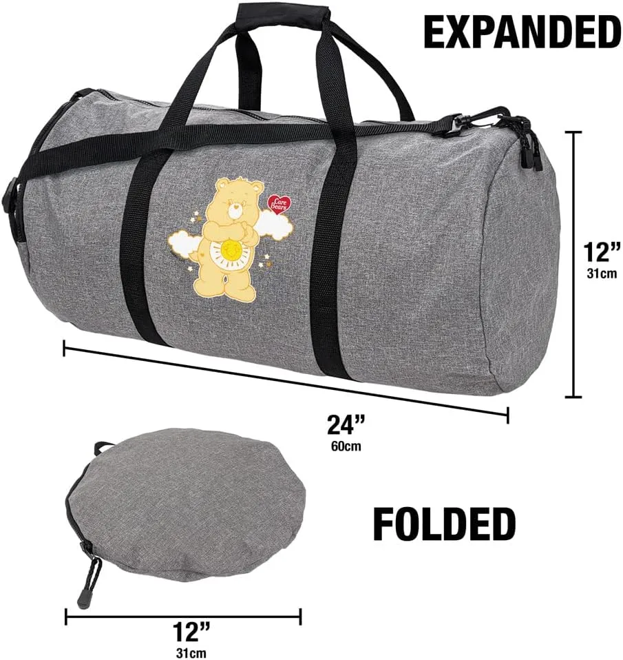 Care Bears Funshine Bear Clouds Lightweight Duffel Bag for Sports and Gym Packable for Travel