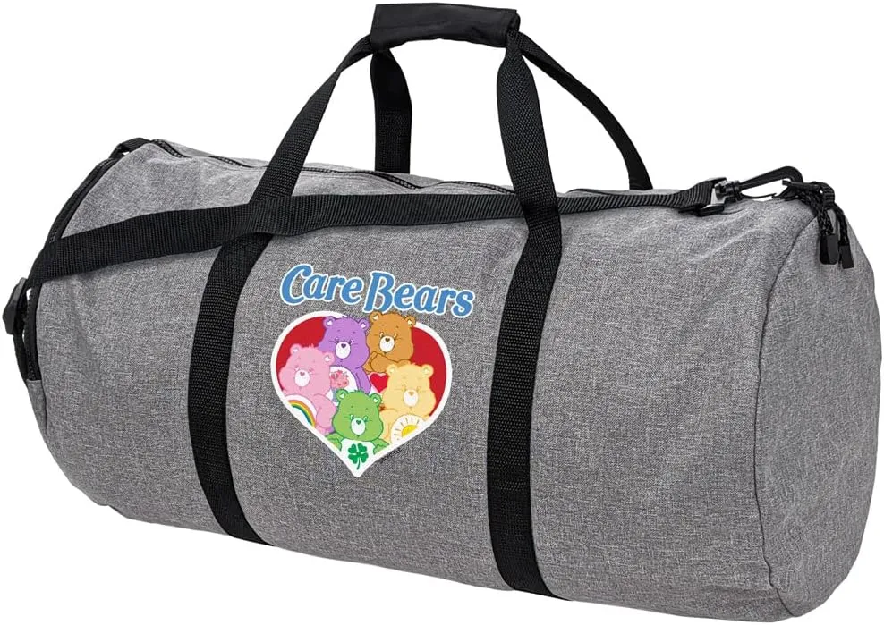 Care Bears Logo and Bears Lightweight Duffel Bag for Sports and Gym Packable for Travel