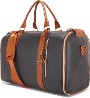 Carry on Garment Bag for Travel Convertible Garment Duffle Bags for Men Women with Shoe Compartment - 2 in 1 Hanging Travel Suitcase Suit