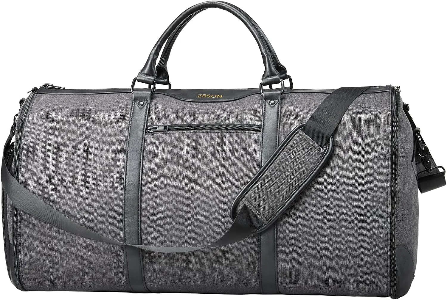 Carry On Garment bag, Garment Bag for Travel?Convertible Duffel Bag with Shoe Compartment, Perfect for Business Trips and Weekend Getaways(Grey)