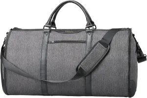 Carry On Garment bag, Garment Bag for Travel?Convertible Duffel Bag with Shoe Compartment, Perfect for Business Trips and Weekend Getaways(Grey)