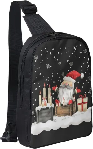 Cartoon Puppy Dog Crossbody Backpack Dachshund Sling Bag Lightweight Chest Bag Daypack Shoulder Bag For Men Women