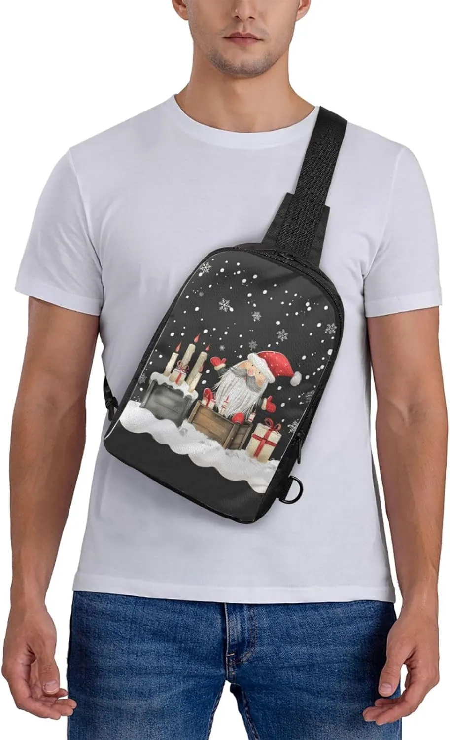 Cartoon Puppy Dog Crossbody Backpack Dachshund Sling Bag Lightweight Chest Bag Daypack Shoulder Bag For Men Women
