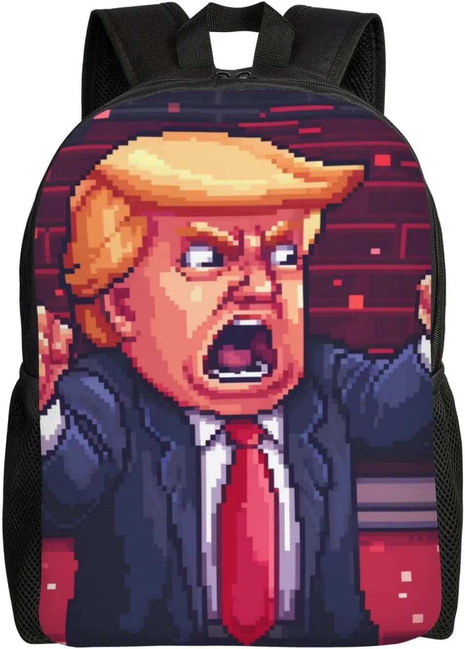 Cartoon Trump Backpack Waterproof Anti Theft Durable Light Laptop Bag Backpacks For Women Men Travel Gym Backpack