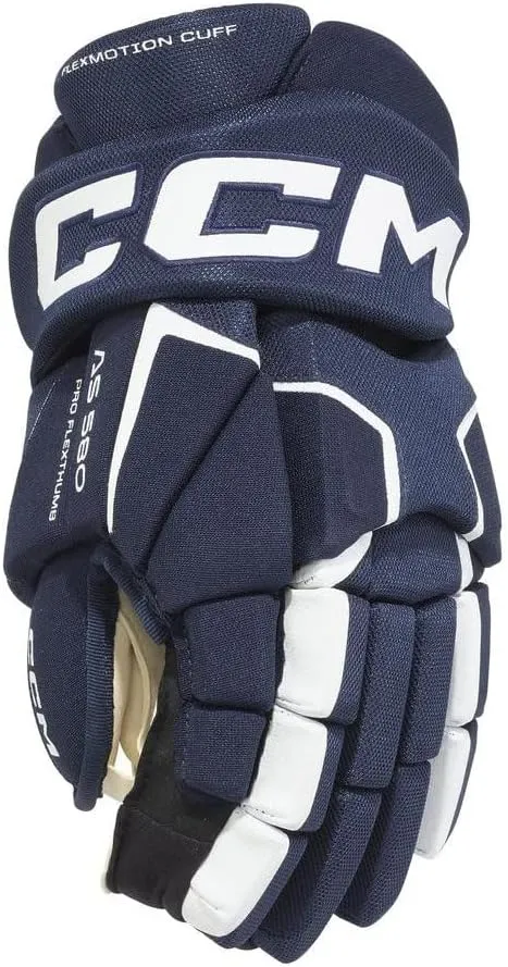 CCM AS580 Senior TAC Ice Hockey Gloves Navy/White, Size: 13