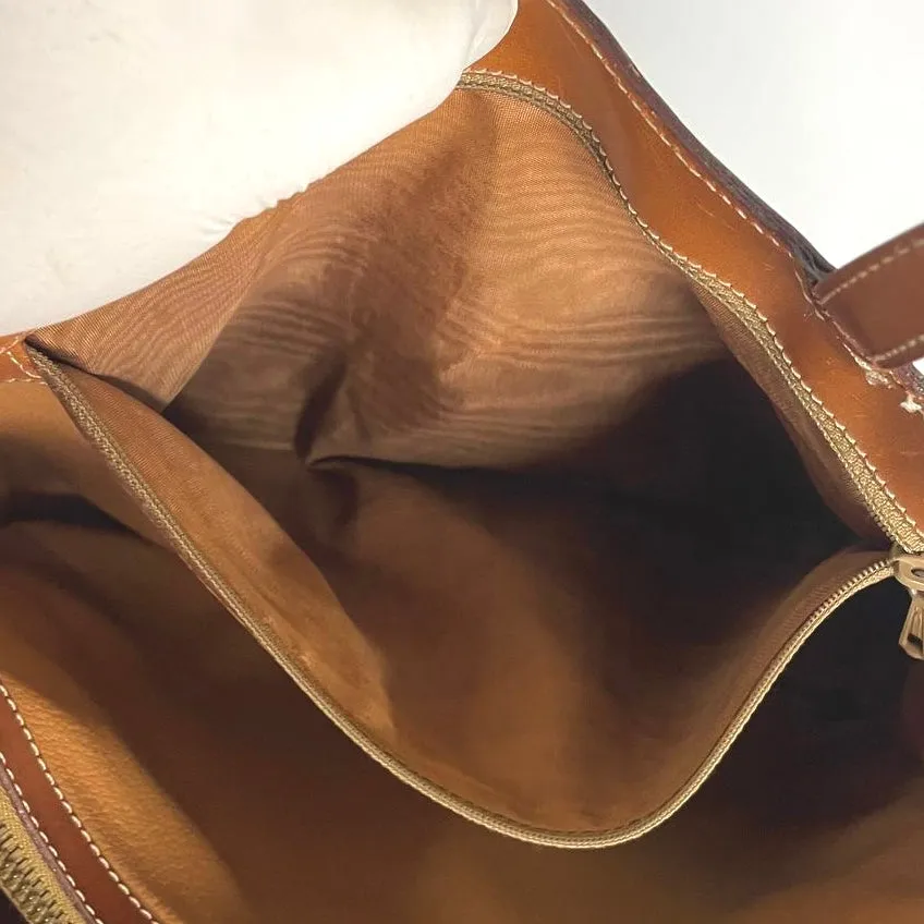 Celine Triomphe Macadam Monogram Logo GHW Structured Shoulder Shopper Vintage Tote Bag