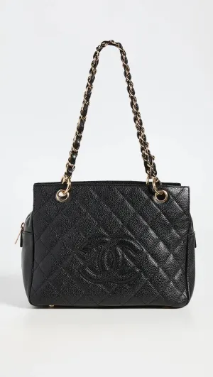 CHANEL QUILTED CAVIAR PETIT TIMELESS TOTE BAG