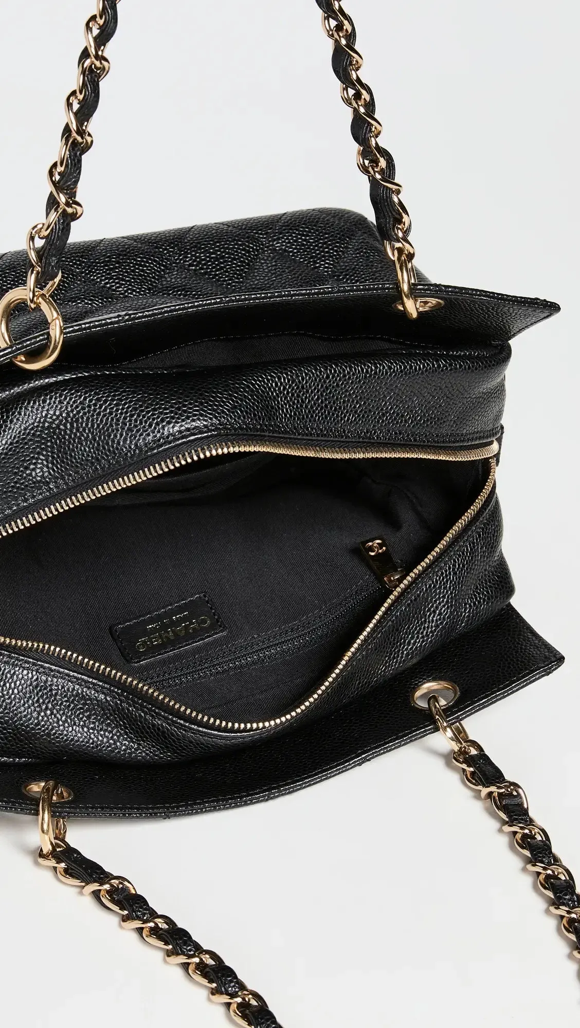 CHANEL QUILTED CAVIAR PETIT TIMELESS TOTE BAG
