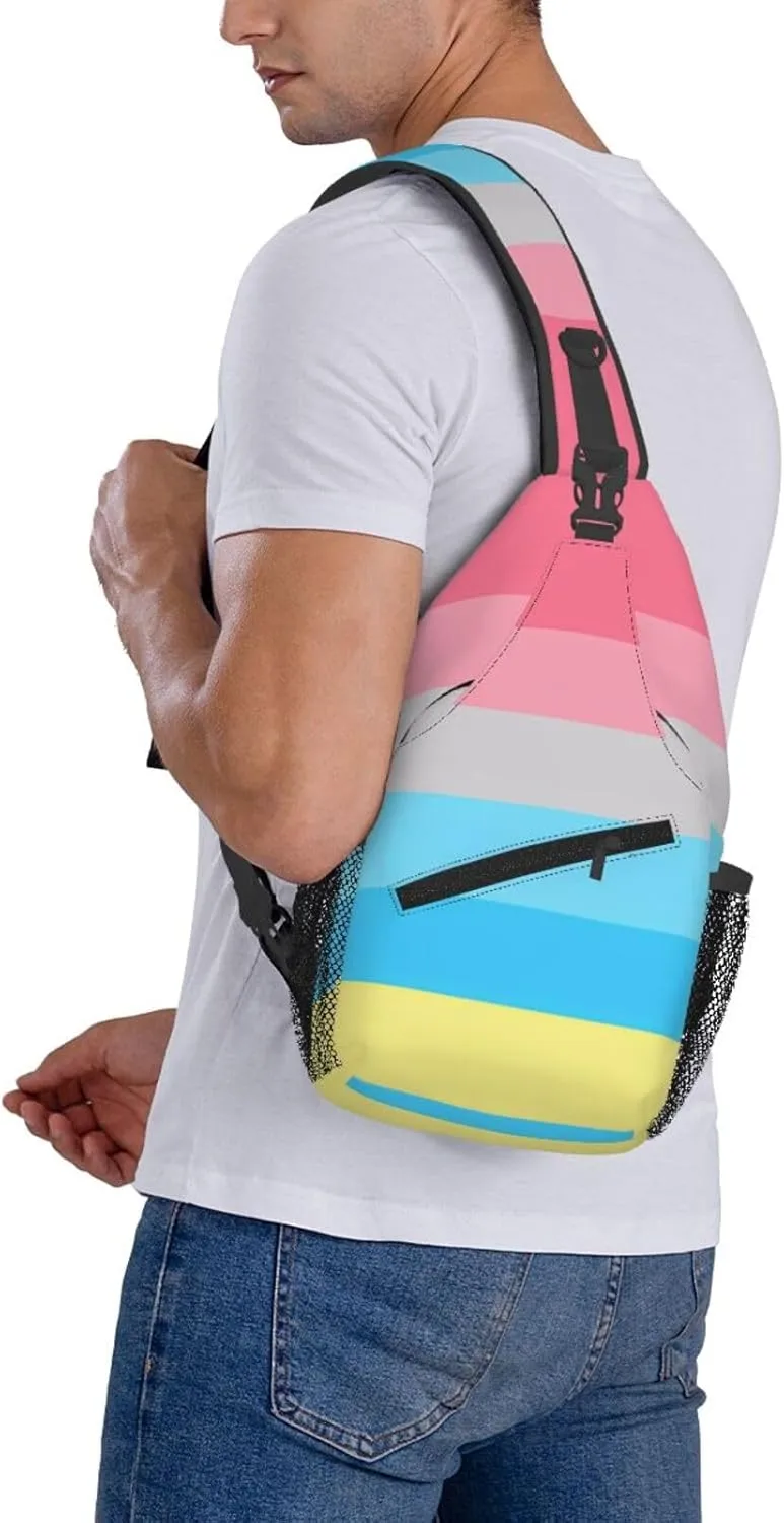 Chest Sling Bag Crossbody Shoulder Backpack Bag Gym Cycling Travel Hiking Daypack Cross Bag