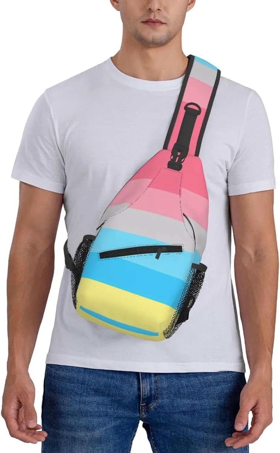 Chest Sling Bag Crossbody Shoulder Backpack Bag Gym Cycling Travel Hiking Daypack Cross Bag
