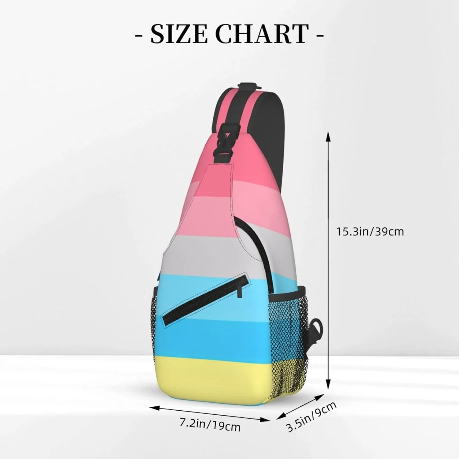 Chest Sling Bag Crossbody Shoulder Backpack Bag Gym Cycling Travel Hiking Daypack Cross Bag