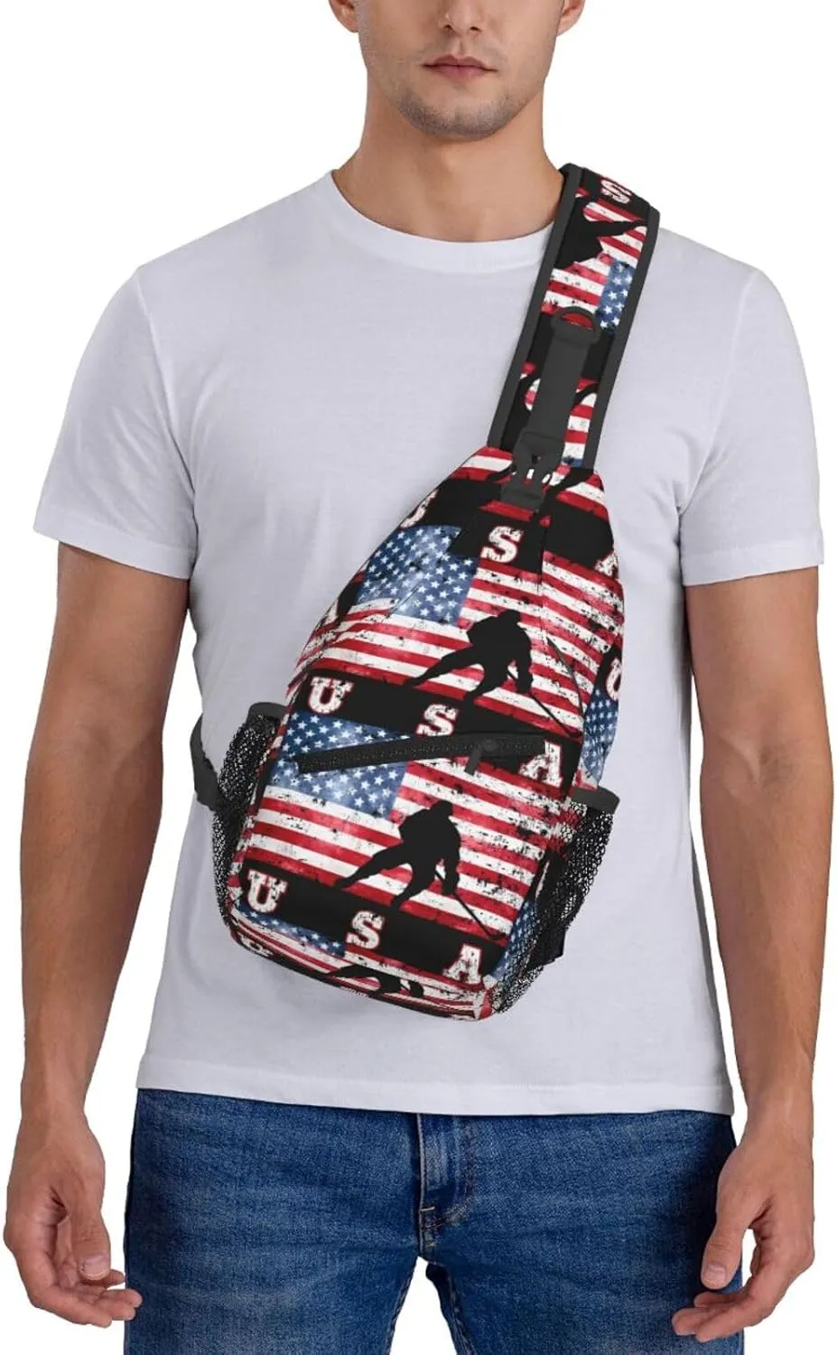 Chest Sling Bag Crossbody Shoulder Backpack Bag Gym Cycling Travel Hiking Daypack Cross Bag