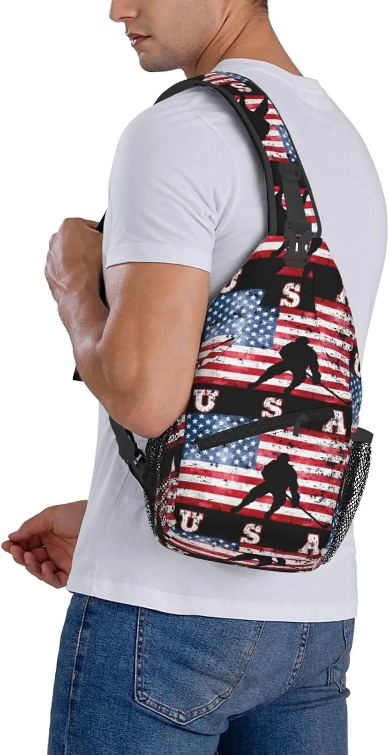 Chest Sling Bag Crossbody Shoulder Backpack Bag Gym Cycling Travel Hiking Daypack Cross Bag