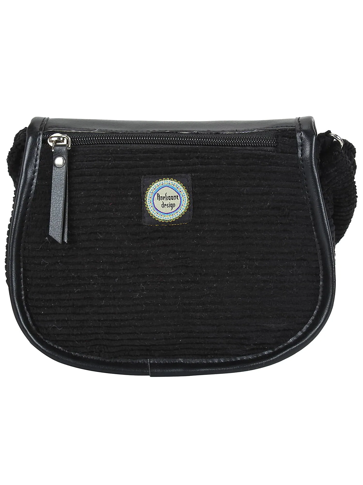 Classic Cotton & Leatherette Sling Bag
