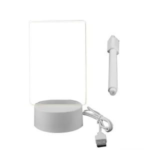 Clear Acrylic Memo Board: Pen Holder & Reminder