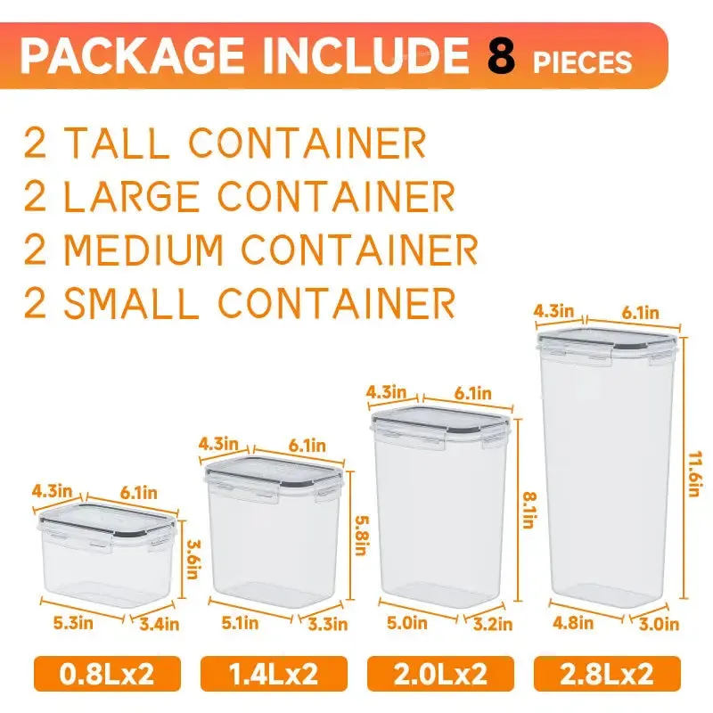 Clear Kitchen Storage Containers