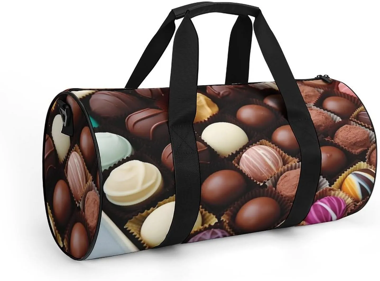 Color Chocolate Gym Bag Small Travel Duffle Bag with Compartment Carry On Weekender Bag for Women Men