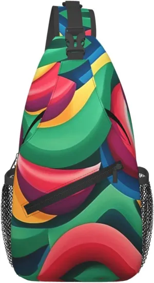 Colorful biological morphology Cross Chest Bag Diagonally Men Women Crossbody Shoulder Bag Casual Fashion Travel Bag Sling Backpack