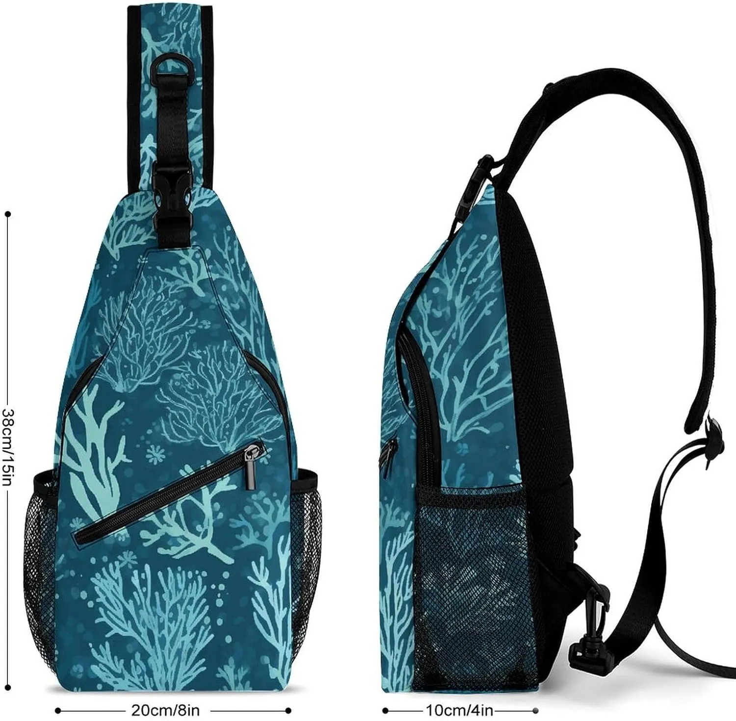Colorful Spring Flowers Crossbody Bag, Sling Bag, Sling Backpack, Belt Bags for Travel Outdoors Hiking