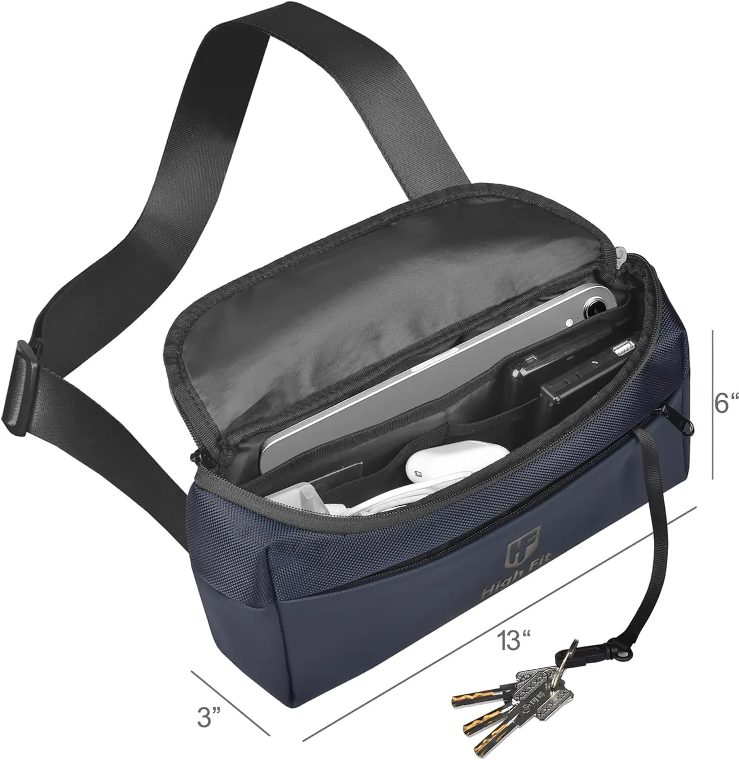 Compact EDC Sling Bag, Minimalist Crossbody Bag Men,Small Cross Body Bag for Men and Women,Water-resistant Lightweight Chest Shoulder backpack/Bag for Travel, Work, Sport