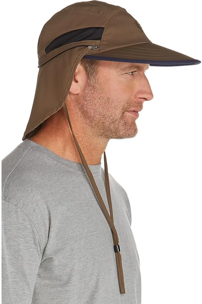 Coolibar UPF 50  Men's Caleb Convertible Fishing Cap - Sun Protective
