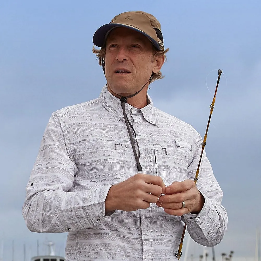 Coolibar UPF 50  Men's Caleb Convertible Fishing Cap - Sun Protective