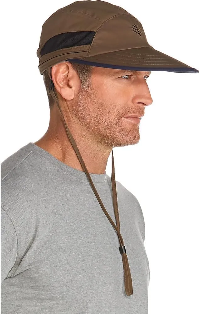 Coolibar UPF 50  Men's Caleb Convertible Fishing Cap - Sun Protective