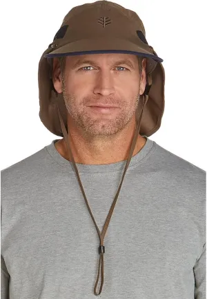 Coolibar UPF 50  Men's Caleb Convertible Fishing Cap - Sun Protective