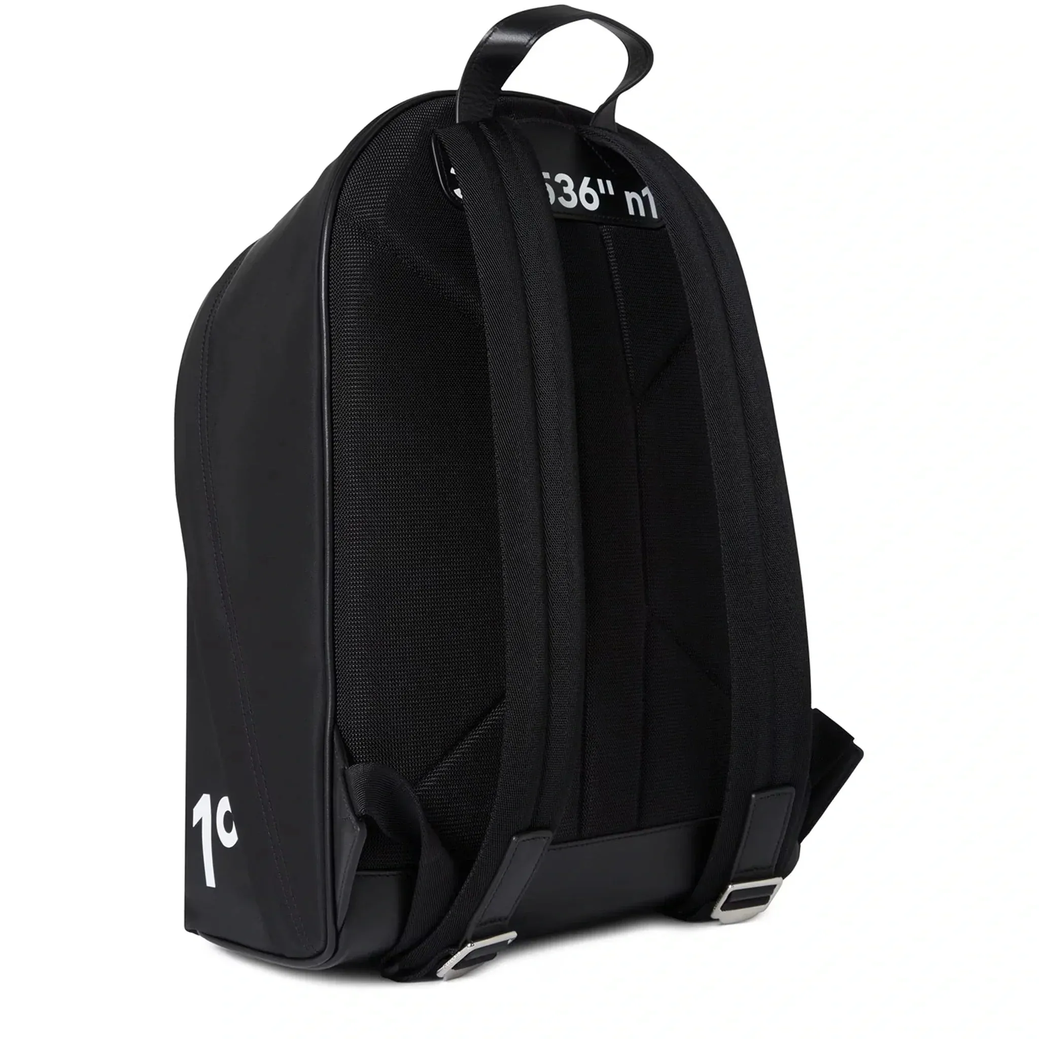 Coordinates Print Nylon Black Backpack