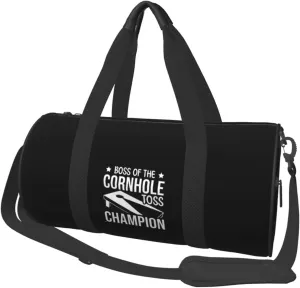Cornhole Champ Boss Of The Toss Gym Duffel Bag Adult Travel Bag Lightweight Carryon Gymbag Sport Duffel Bag For Man Women