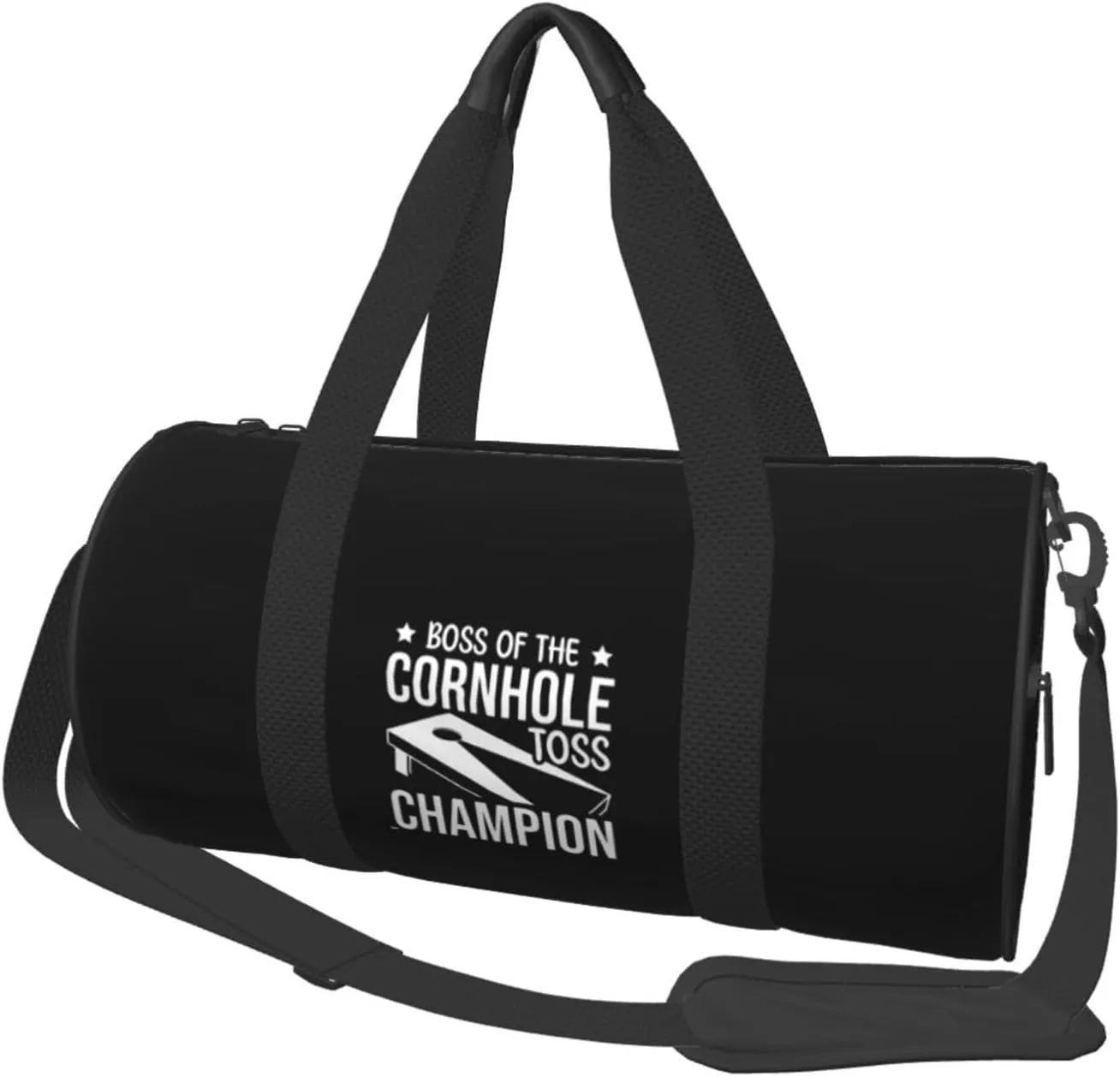 Cornhole Champ Boss Of The Toss Gym Duffel Bag Adult Travel Bag Lightweight Carryon Gymbag Sport Duffel Bag For Man Women