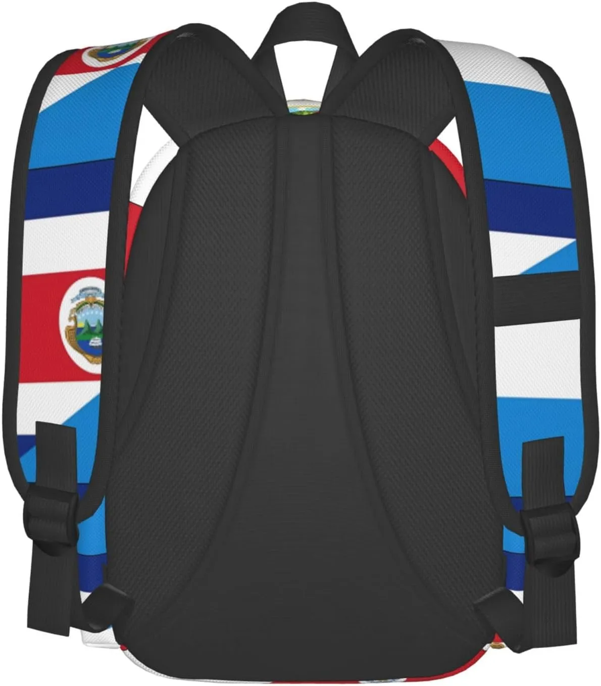 Costa Rica Nicaragua Flag Casual Backpack Large Capacity Travel Backpacks Laptop Daypack Commuter Rucksack Adjustable Strap Sports Bags for Hiking Biking