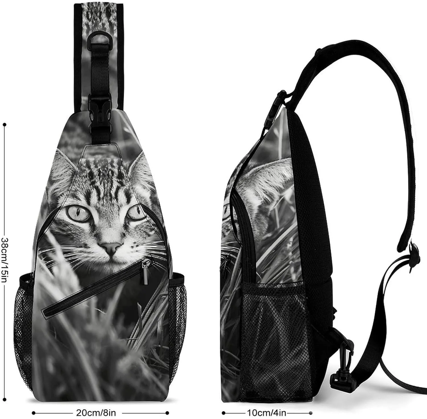 Crossbody Bag for Women Men Chest Bag White And Light Peach Sling Bag Crossbody Shoulder Bag Sling Backpack