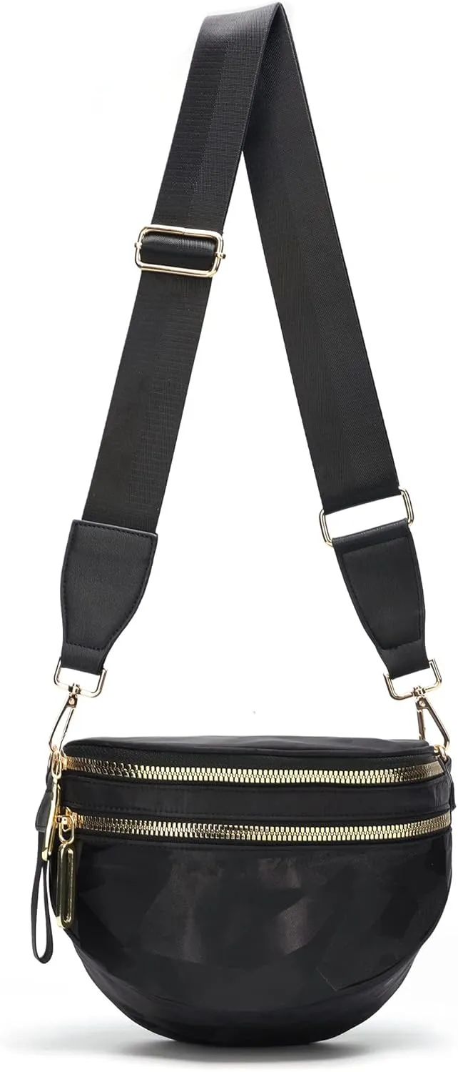 Crossbody Bags for Women Nylon Cross Body Travel Shoulder Handbags Lady Chest Purses Light Sling Backpack