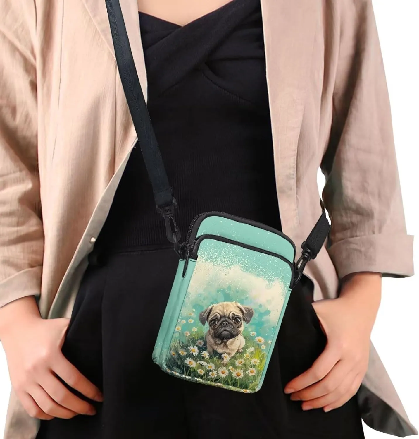 Crossbody Messenger Bag for Women Sling Bag for Men Chest Bag Shoulder Bag Portable Handbag for Travel