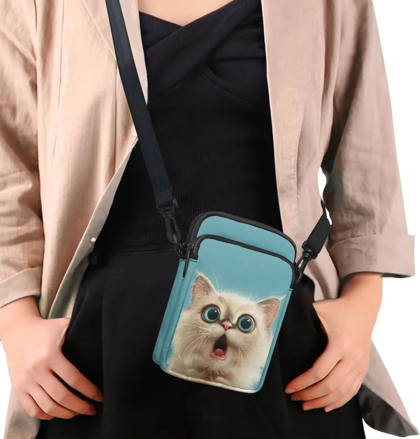 Crossbody Messenger Bag for Women Sling Bag for Men Chest Bag Shoulder Bag Portable Handbag for Travel
