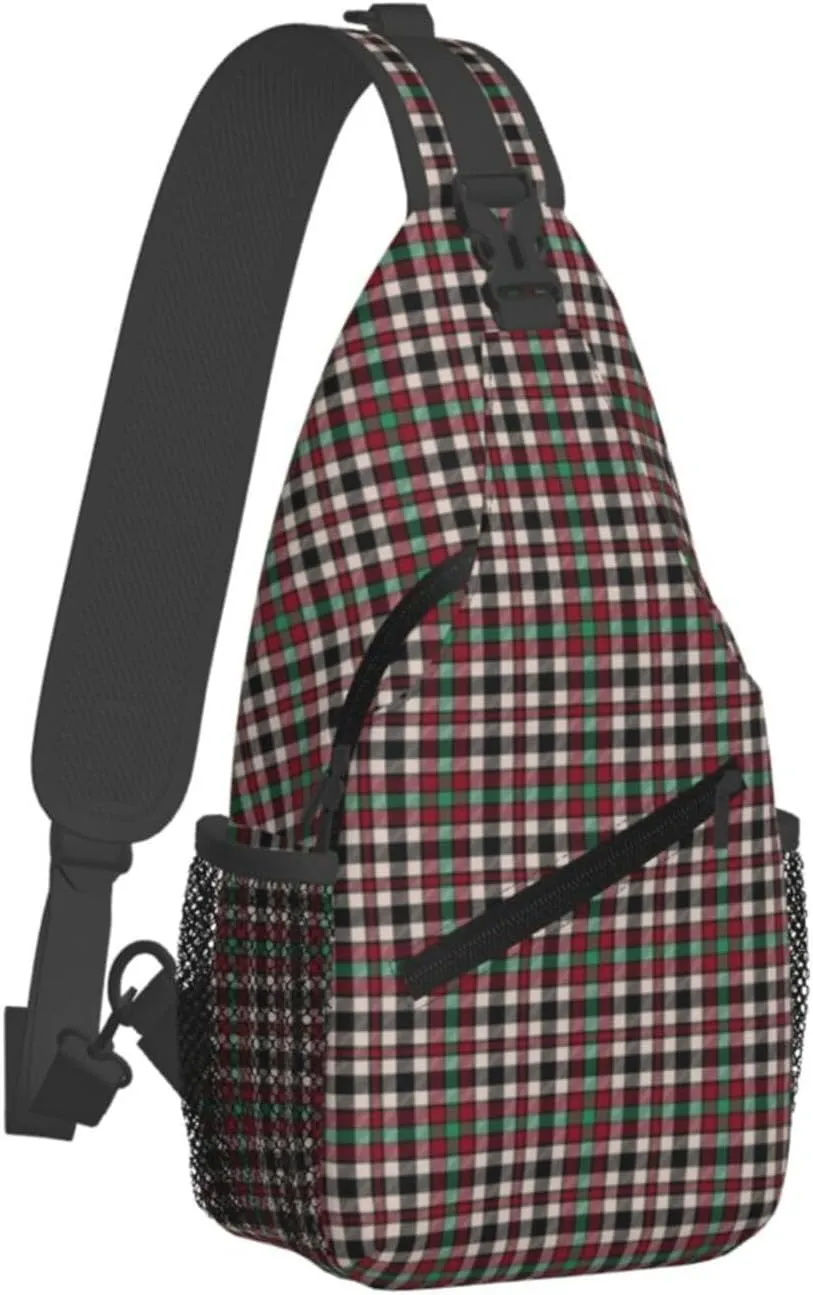 Crossbody Sling Backpack Clan Borthwick Dress Tartan Shoulder Chest Bag Daypack for Traveling Sport