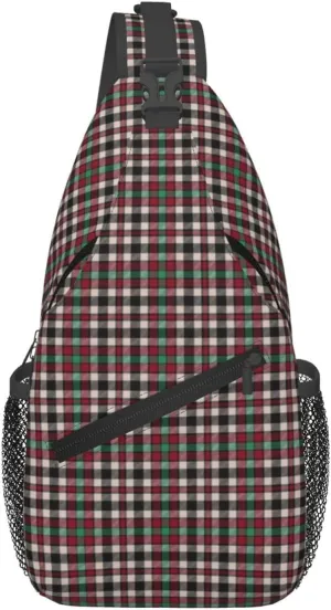 Crossbody Sling Backpack Clan Borthwick Dress Tartan Shoulder Chest Bag Daypack for Traveling Sport