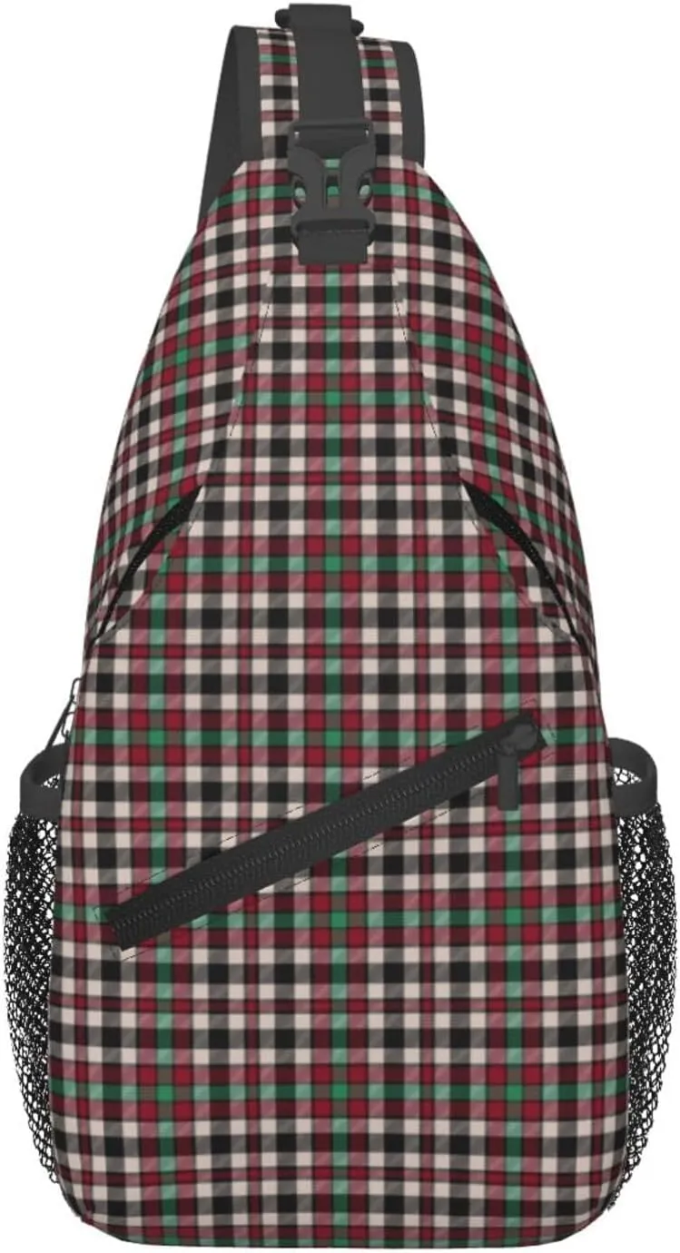 Crossbody Sling Backpack Clan Borthwick Dress Tartan Shoulder Chest Bag Daypack for Traveling Sport