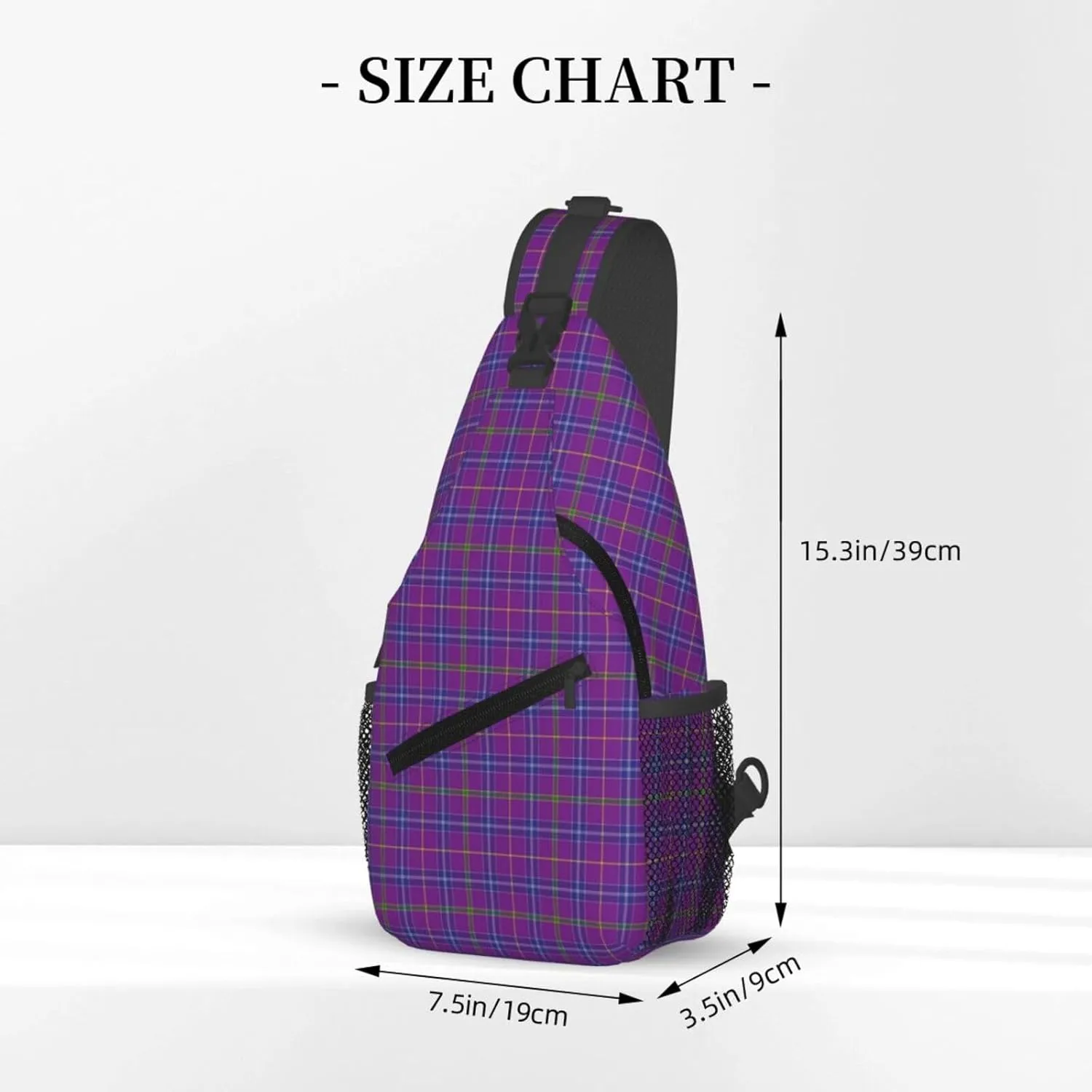 Crossbody Sling Backpack Clan Jackson Tartan Shoulder Chest Bag Daypack for Traveling Sport