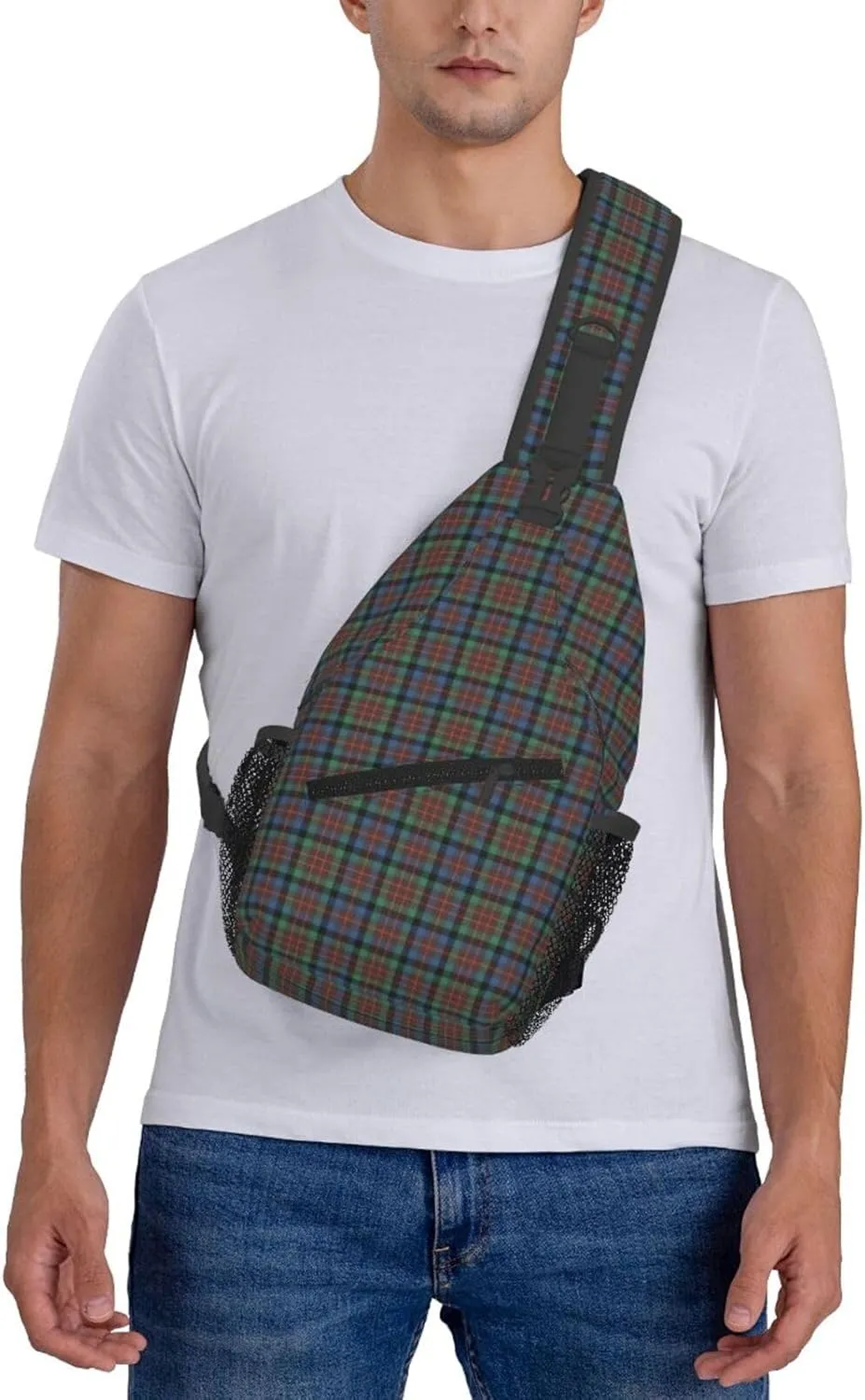 Crossbody Sling Backpack Clan MacDuff Hunting Ancient Tartan Shoulder Chest Bag Daypack for Traveling Sport