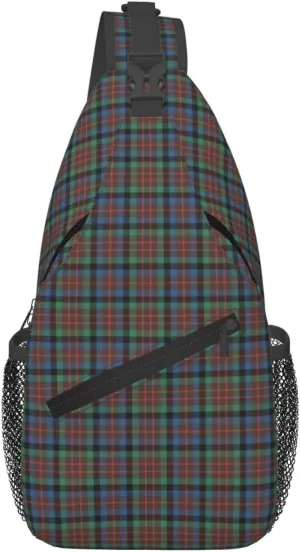 Crossbody Sling Backpack Clan MacDuff Hunting Ancient Tartan Shoulder Chest Bag Daypack for Traveling Sport