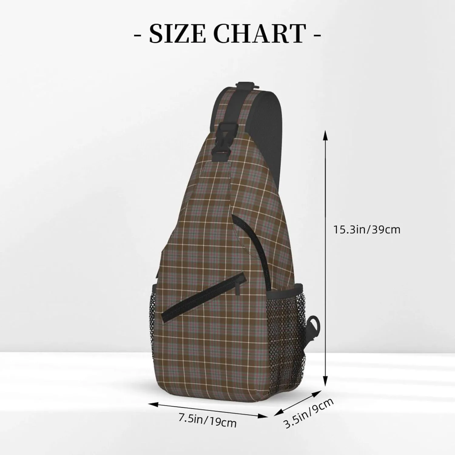 Crossbody Sling Backpack Clan MacIntyre Hunting Weathered Tartan Shoulder Chest Bag Daypack for Traveling Sport