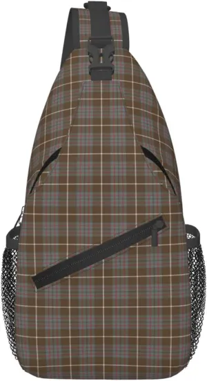 Crossbody Sling Backpack Clan MacIntyre Hunting Weathered Tartan Shoulder Chest Bag Daypack for Traveling Sport